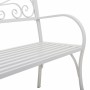 Banco Alexandra House Living Blanco Hierro 53 x 91 x 153 cm