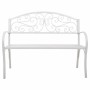 Banc Alexandra House Living Blanc Fer 53 x 91 x 153 cm