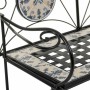 Banc Alexandra House Living Noir Fer Carrelage 50 x 88 x 110 cm