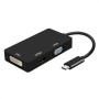 Adaptador USB-C a VGA/HDMI/DVI Aisens A109-0343 HDMI USB VGA USB 3.2 Negro 15 cm