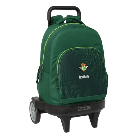 Mochila Escolar con Ruedas Real Betis Balompié Verde 33 x 45 x 22 cm