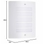 Applique Murale Brilliant Todd Blanc Métal Plastique 60 W E27