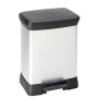 Cubo de Basura para Reciclaje Curver Duo Déco Plateado 10 L 18 L