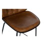 Tabouret DKD Home Decor Noir Polyuréthane Métal Camel (51 x 53 x 115 cm)