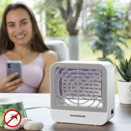 Lámpara Antimosquitos con Colgador para Pared KL Box InnovaGoods Blanco Gris (Reacondicionado B)
