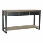 Console DKD Home Decor Sapin Naturel Noir Métal (140 x 43 x 77 cm)