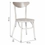 Silla de Comedor Alexandra House Living Vintage Blanco 47 x 85 x 45 cm