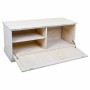 Coffre Alexandra House Living Blanc Bois de paulownia Bois MDF 40 x 45 x 104 cm