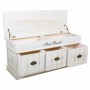 Banc de coffre Alexandra House Living Blanc Bois de paulownia Bois MDF 35 x 50 x 102 cm