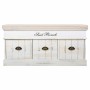 Banc de coffre Alexandra House Living Blanc Bois de paulownia Bois MDF 35 x 50 x 102 cm