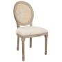 Silla de Comedor Alexandra House Living Beige 46 x 96 x 48 cm