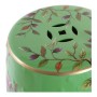 Table d'Appoint DKD Home Decor Vert Porcelaine Oiseaux (35 x 35 x 45 cm)