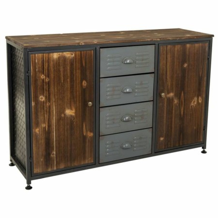 Buffet Alexandra House Living Marron Gris Bois Métal 36 x 79 x 120 cm