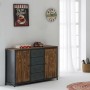 Buffet Alexandra House Living Marron Gris Bois Métal 36 x 79 x 120 cm