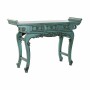 Table d'appoint DKD Home Decor Métal Turquoise Oriental Orme (135 x 37 x 89 cm)