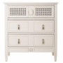 Commode Alexandra House Living Gris Rose Rotin Bois d'épicéa Bois MDF 36 x 70 x 65 cm