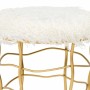 Tabouret Alexandra House Living Or Métal Éponge Bois MDF Tissu 36 x 46 x 36 cm