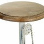 Tabouret Alexandra House Living Blanc Café Métal Bois MDF 40 x 73 x 40 cm Pédales