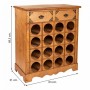 Botellero Alexandra House Living PVC Madera Hierro 31 x 69 x 63 cm Con cajones