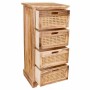 Caisson à Tiroirs Alexandra House Living Canne Bois de paulownia 29 x 75 x 35 cm