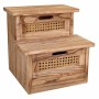 Banqueta Alexandra House Living Madera de Paulonia 34 x 34 x 34 cm Escalera