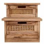 Banqueta Alexandra House Living Madera de Paulonia 34 x 34 x 34 cm Escalera