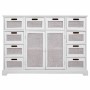 Aparador Alexandra House Living Blanco Madera de Paulonia Madera MDF 33 x 78 x 113 cm