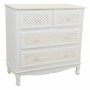 Cómoda Alexandra House Living Blanco Crema Metal Madera de pino Madera MDF 40 x 81 x 80 cm