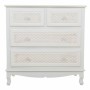 Cómoda Alexandra House Living Blanco Crema Metal Madera de pino Madera MDF 40 x 81 x 80 cm