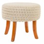 Tabouret Alexandra House Living Crème Bambou Éponge Bois MDF 47 x 40 x 47 cm
