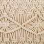 Pouf Alexandra House Living Crème Bambou Éponge Bois MDF 50 x 30 x 50 cm