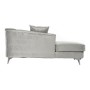 Canapé chaise longue DKD Home Decor Gris clair Polyester Métal (188 x 92 x 81 cm)