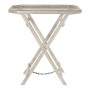 Table d'appoint DKD Home Decor Blanc Bois de manguier Marron Clair (76.2 x 45.7 x 83.8 cm)