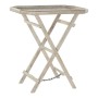 Table d'appoint DKD Home Decor Blanc Bois de manguier Marron Clair (76.2 x 45.7 x 83.8 cm)