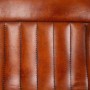 Taburete Alexandra House Living Marrón Negro Cuero Hierro 50 x 106 x 46 cm