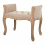 Banqueta Alexandra House Living Crema Madera de caucho 48 x 60 x 71 cm