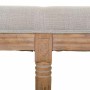 Banqueta Alexandra House Living Crema Madera de caucho 41 x 48 x 122 cm