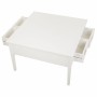 Mesa de Centro Alexandra House Living Blanco Pino Madera MDF 80 x 50 x 80 cm