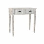 Table d'Appoint DKD Home Decor Bois Toile (80 x 34 x 82 cm)