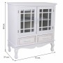 Buffet Alexandra House Living Blanc Bois de pin Bois MDF 37 x 84 x 75 cm