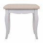 Banqueta Alexandra House Living Blanco Marrón Madera de pino Madera MDF 31 x 41 x 42 cm