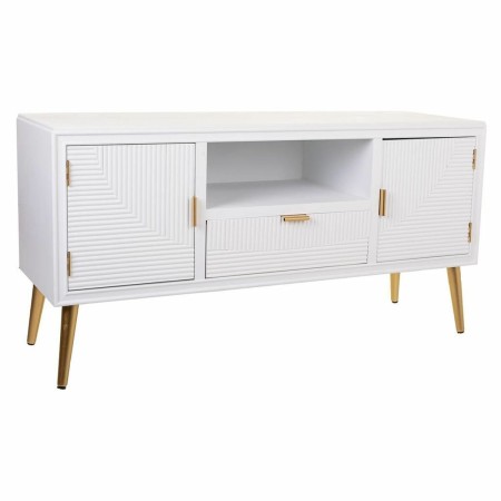 Aparador Alexandra House Living Blanco Dorado 40 x 61 x 121 cm