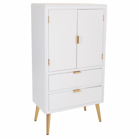 Armoire Alexandra House Living Blanc Doré Bois MDF 36 x 118 x 62 cm