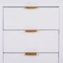 Caisson à Tiroirs Alexandra House Living Doré Bois MDF 36 x 100 x 42 cm