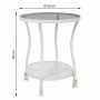 Table Basse Alexandra House Living Blanc verre Fer 50 x 60 x 50 cm