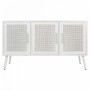 Buffet Alexandra House Living Blanc Argenté Bambou Bois MDF 41 x 71 x 120 cm