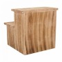 Banqueta Alexandra House Living Madera de Paulonia 34 x 34 x 34 cm Escalera