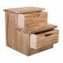 Banqueta Alexandra House Living Madera de Paulonia 34 x 34 x 34 cm Escalera