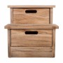 Banqueta Alexandra House Living Madera de Paulonia 34 x 34 x 34 cm Escalera