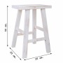 Taburete Alexandra House Living Blanco Pino 25 x 50 x 35 cm